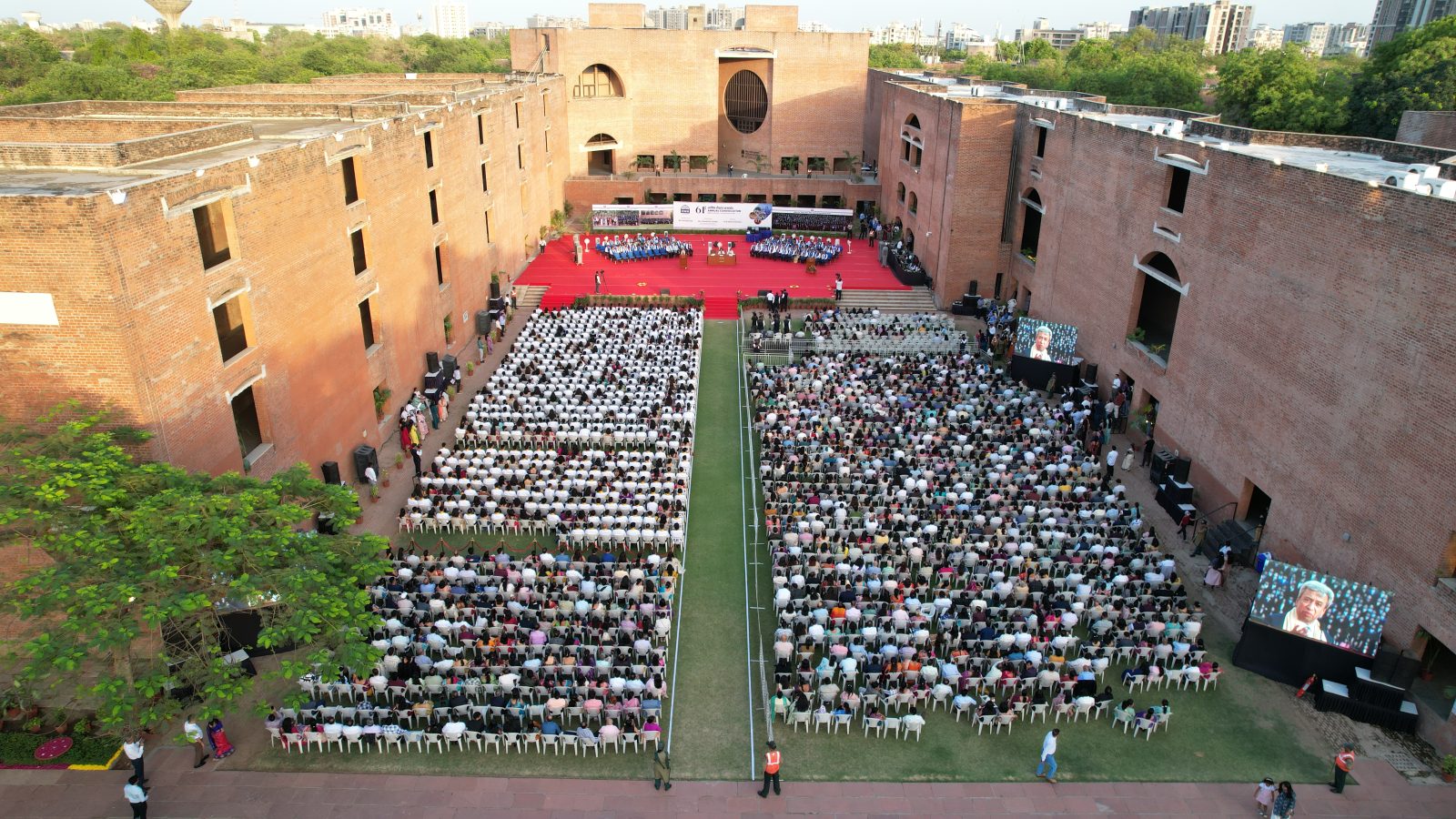 IIMA Convocation, LKP Aerial View, IIM Ahmedabad Convocation 2026